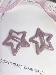 Glitzernde Haarspange in Sternform