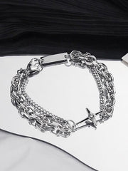 Doppellagiges Armband mit Sternanhänger