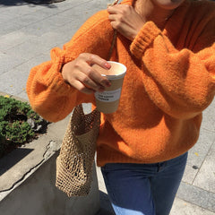 Pullover in Bonbonfarben