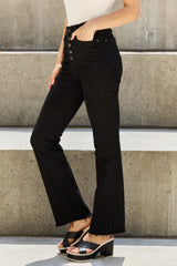 Judy Blue Lauren Bootcut-Jeans in voller Größe mit hoher Taille und Knopfleiste
