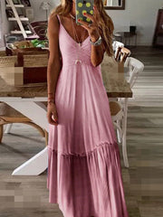 Camisole-Kleid mit V-Ausschnitt und Farbverlauf
