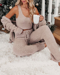 Cozy Town Soft Knit Crop Top – Beige – ENDGÜLTIGER VERKAUF