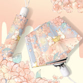 Cute Bunny Folding Sun Umbrella