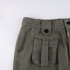 Vintage Cargojeans mit Taschenaufnäher