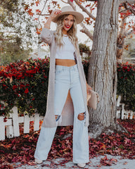 Erie Knit Duster Cardigan - Taupe - FINAL SALE