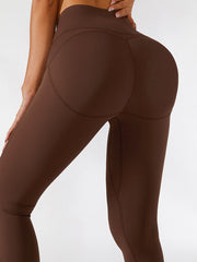Empowerment Leggings mit Reißverschluss vorne und hoher Taille