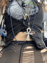 Korsett-Top mit Rüschenbesatz