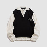 Collared Fake Two Casual Sweater