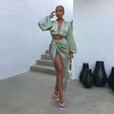 Winona Satin Zweiteiliges Set