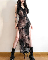 Nocturnal Grunge Maxikleid