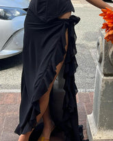 Void Abyss Schlitz-Rüschenrock