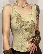 Adum Tanktop mit Monarchfalter-Grafik