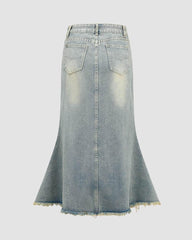 Sageborn Maxi-Jeansrock