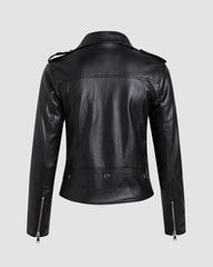 Gemütliche Bikerjacke aus PU-Leder
