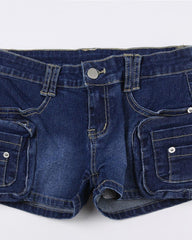 Utility-Jeansshorts