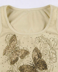 Adum Tanktop mit Monarchfalter-Grafik
