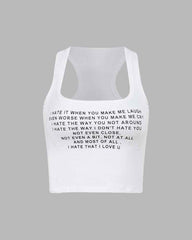 Ich hasse es, dass ich dich liebe, Baby Tank Top