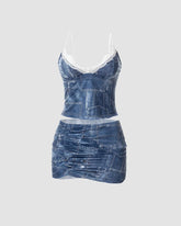 Denim Deal – Camisole mit Spitze