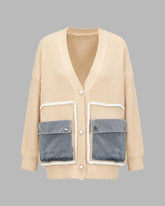 Aelani – Strickjacke mit Statement-Taschen