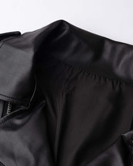 Gemütliche Bikerjacke aus PU-Leder