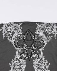Grunge-Tube-Top mit fantastischem Muster