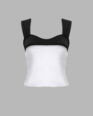 Seiden-Kontrasttop Upper West