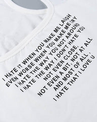 Ich hasse es, dass ich dich liebe, Baby Tank Top