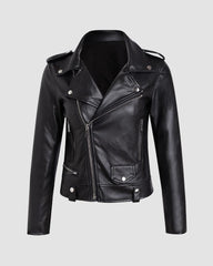 Gemütliche Bikerjacke aus PU-Leder