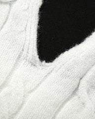 Wink Neckholder-Stricktop mit Zopfmuster