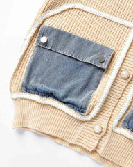 Aelani – Strickjacke mit Statement-Taschen