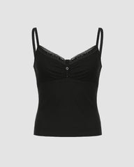 Dreamcliff Camisole-Oberteil aus Spitze
