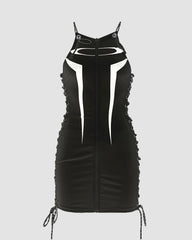 Maywaki Runner Kleid mit Reißverschluss und Schnürsenkeln