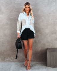 Mamacita Jeansjacke mit Kontrast-Leopardenmuster