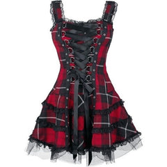 Minikleid mit Schnürung im Gothic-Stil