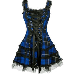 Minikleid mit Schnürung im Gothic-Stil