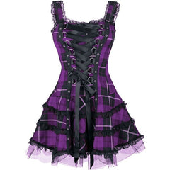 Minikleid mit Schnürung im Gothic-Stil