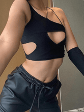 Kurzes Camisole-Top mit Cut-Outs und Ärmeldetail