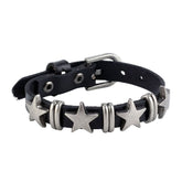 Grunge Ästhetisches Stern Lederarmband