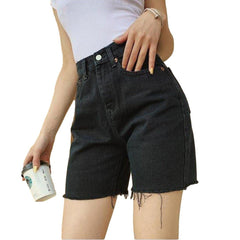 Gerade Damen Jeansshorts