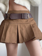 Schmaler Freizeitrock mit hoher Taille