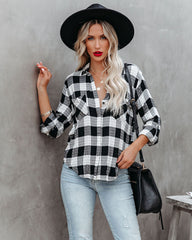 Townsend – Kariertes Button-Down-Oberteil