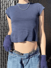 Vintage gestreiftes Baby-Crop-Top