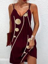 Ärmelloses Minikleid mit Polka Dot-Muster