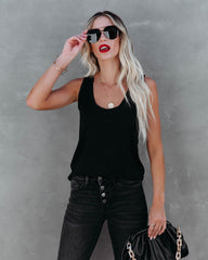 Wylie Baumwoll-Tanktop - Schwarz