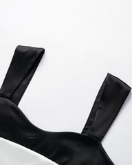 Seiden-Kontrasttop Upper West