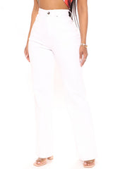 Sweet Love Straight Leg Jeans - Weiß