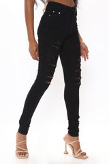 Tall „Drive To The Ocean“-Jeans - Schwarz