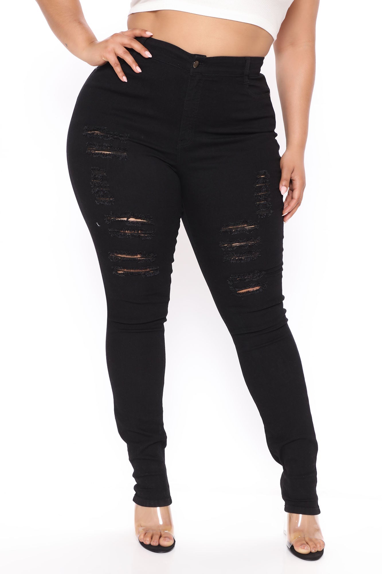 Tall „Drive To The Ocean“-Jeans - Schwarz