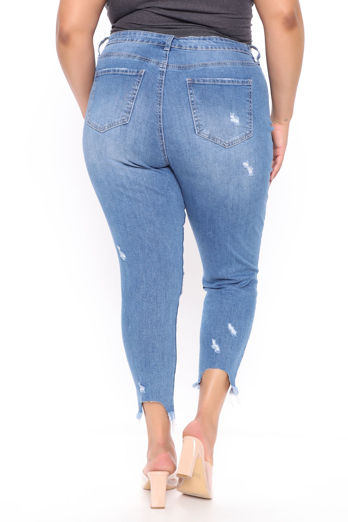 Something About You Ankle Jeans - Medium Blue Wash Ins Street