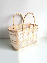 Strandtasche in Korbform